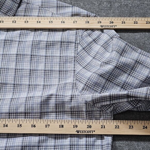 John Lennon Shirt Mens M Plaid Button Up LS Embroidery Hippie Boho Velvet Artsy - Picture 4 of 16